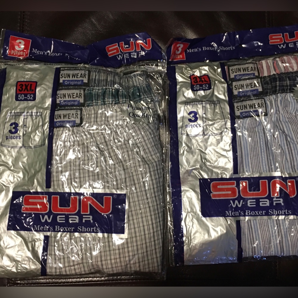 3XL mens boxers 6 pair